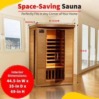 HeatWave Coronado 2 Person Carbon Infrared Sauna