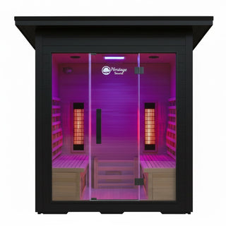 Heritage Lux IR Grand Pavilion Hybrid Outdoor Sauna