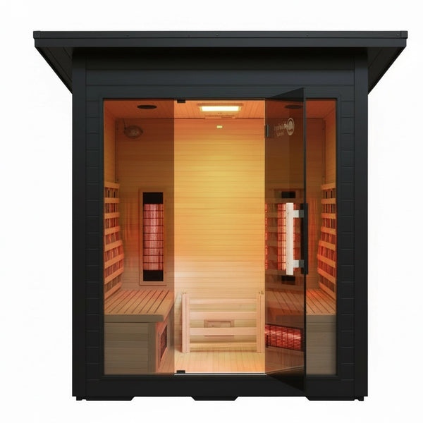 Lux IR Grand Pavilion Hybrid Outdoor Sauna | Heritage™