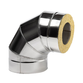 HUUM Double Wall Elbow, 90-Degree