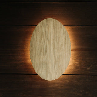 HUUM OVO Sauna Lamp – Natural Wood Color with LED