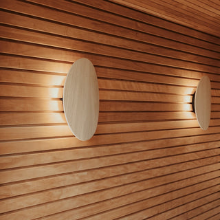 HUUM OVO Sauna Lamp – Natural Wood Color with LED