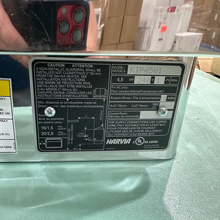 Harvia KIP-45W Electric Sauna Heater – 4.5kW, 240V1 Phase (Light Scratches)