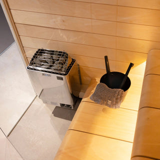 Plastic Black Bucket (1.84 gal.) & Dipper | Harvia