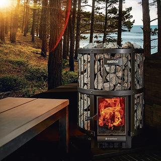 Harvia Legend 240 Greenflame Wood Burning Sauna Stove