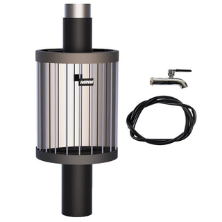 Harvia Legend Pipe Mount Water Tank HTR, BLK, 25L (6.6 GAL) + 45# STONES