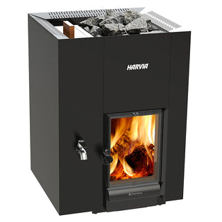 Harvia Linear 22LS Greenflame Wood Burning Sauna Stove