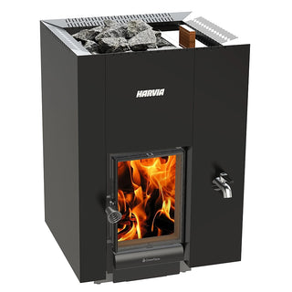 Harvia Linear 22RS Greenflame Wood Burning Sauna Stove