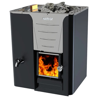 Harvia PRO 20 LS Black Wood Burning Sauna Heater
