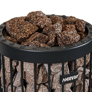 Decorative Red Granite Sauna Heater Stones 2-4 In, 22 lb