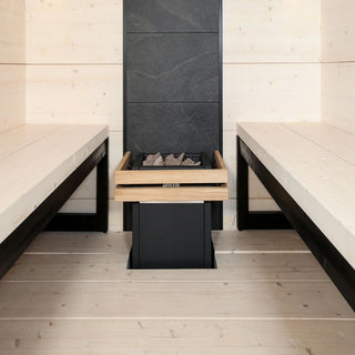 Stone Wall, Black Frame | Harvia