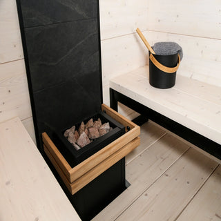 Stone Wall, Black Frame | Harvia
