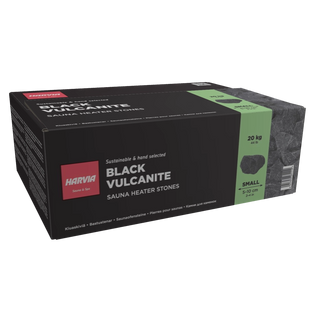 Black Vulcanite Sauna Heater Stones 2-4 In, 44 lbs