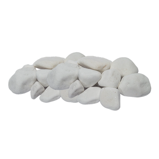 Decorative White Rounded Sauna Heater Stones 2-4 In, 22 lbs