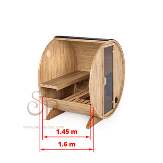 Lumina TH 2–3 Person Outdoor Barrel Sauna – Showroom Model | Heritage Sauna®