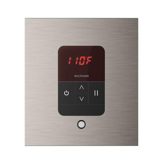 MrSteam iTempo Steam Shower Control and Steamhead - Square in Brushed Nickel