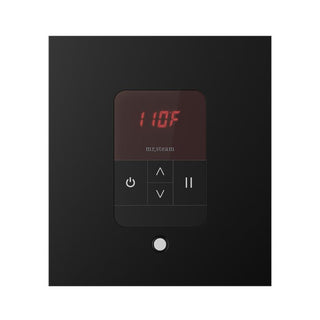 MrSteam iTempo Steam Shower Control and Steamhead - Square in Matte Black