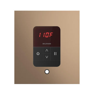 MrSteam iTempo Steam Shower Control and Steamhead - Square in Nouveau Bronze