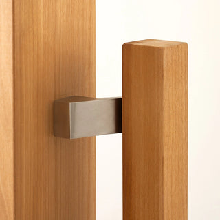 Glass Wall System - Natural Wood 8′ wide x 7′ tall