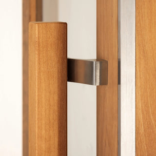 Glass Wall System - Natural Wood 7′ wide x 7′ tall