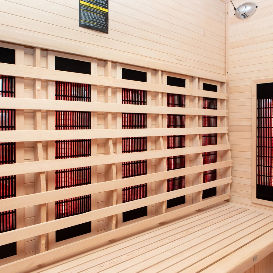 (Image placeholder) Infrared vs Dry Sauna — hero/angle view