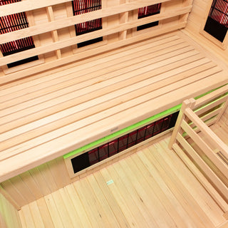 Lux IR Noir Hybrid 3 Person Indoor Sauna | Heritage Sauna®