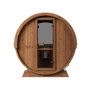 Barrel Haus Collection Sauna 6X7 OUTDOOR SAUNA, 9 KW 240/1 | Mr. Steam