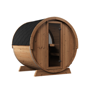 Barrel Haus Collection Sauna 6X7 OUTDOOR SAUNA, 9 KW 240/1 | Mr. Steam