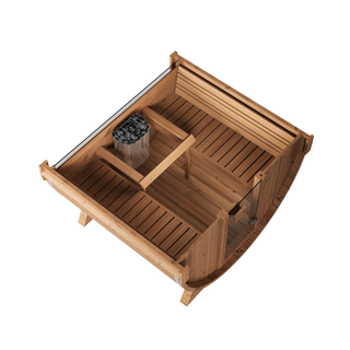 Barrel Haus Collection Sauna 6X7 OUTDOOR SAUNA, 9 KW 240/1 | Mr. Steam