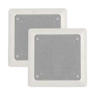 MrSteam MusicTherapy 7 in. Speaker in Square - White