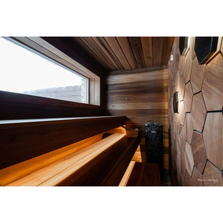 Custom Indoor Cedro Sauna™ The Smokies 5’x8’ cut to your precise dimensions