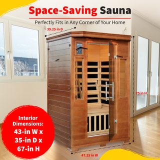 HeatWave Majestic 2 Person Hemlock Carbon Infrared Sauna