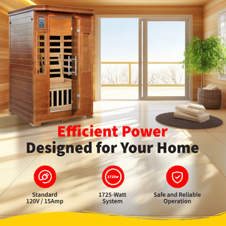 HeatWave Majestic 2 Person Hemlock Carbon Infrared Sauna