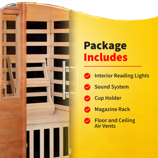 HeatWave Majestic 2 Person Hemlock Carbon Infrared Sauna