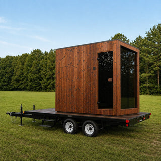 Mobile Sauna Trailer 6-8 Person — Lux Dolomiti Edition | Heritage Sauna®