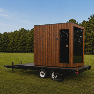 Mobile Sauna Trailer 6-8 Person — Lux Dolomiti Edition | Heritage Sauna®