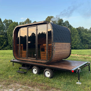 Mobile Sauna Trailer 8-Person — Halo Edition
