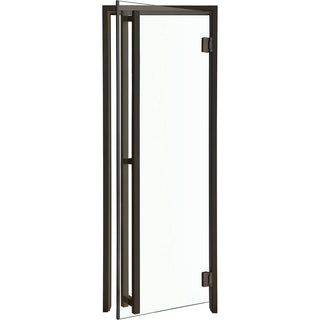 Deluxe Door - Black with Clear Glass 24 1/2″ x 72 1/4″