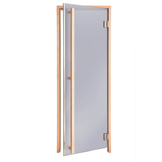 Deluxe Door - Alder with Gray Glass 24 1/2″ x 80 1/8″