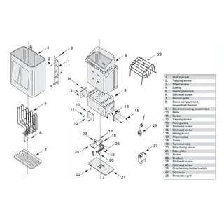 Part # F57 Large Terminal End Section | Finlandia / Harvia