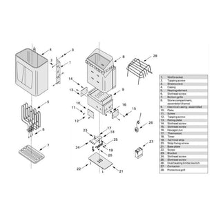 Part # FH92-FLC-3PH Wiring Harness with Terminal Block | Finlandia / Harvia