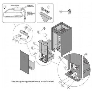Part # ZCU-115 Water Reservoir | Finlandia / Harvia