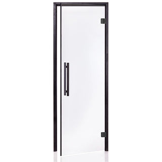Premium All Glass Door-Black w/ Clear Glass