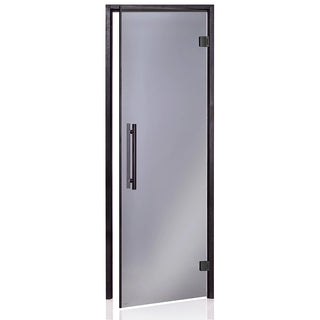 Premium All Glass Door-Black w/ Grey Glass