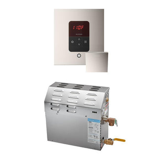 MrSteam MS 5 kW (5000 W) Steam Shower Generator Package with square iTempo Control - Polished Nickel