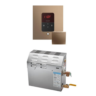 MrSteam MS 6 kW (6000 W) Steam Shower Generator Package with square iTempo Control - Nuoveau Bronze