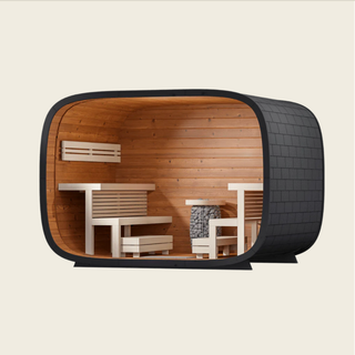 Round Cube 2.4 Single 6-8 Person Sauna | Leil Saunas