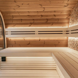Round Cube Relax 2.2 8-Person Sauna | Leil Saunas