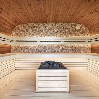 Round Cube Relax 2.2 8-Person Sauna | Leil Saunas