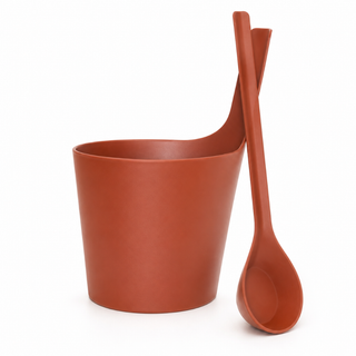 Rento Pisara Biocomposite Bucket and Ladle Set, Birch Bark